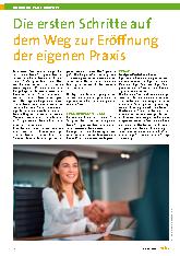 Vorschauseite 1: Die ersten Schritte auf dem Weg zur Eröffnung der eigenen Praxis