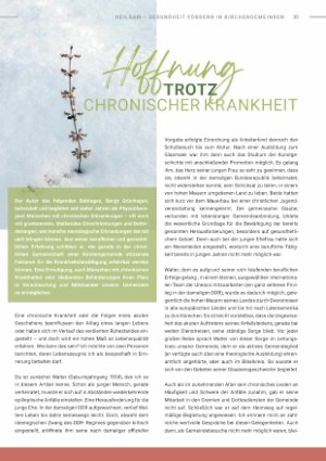 Vorschauseite 1: Hoffnung trotz chronischer Krankheit