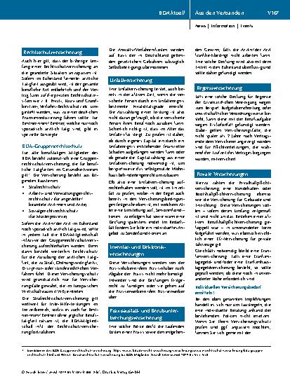 Vorschauseite 3: Versicherungsbedarf für Ärztinnen und Ärzte im Ruhestand