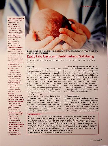 Vorschauseite 1: Early Life Care am Uniklinikum Salzburg