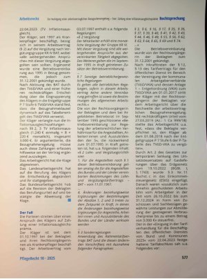 Vorschauseite 2: Zur Auslegung einer arbeitsvertraglichen Bezugnahmeregelung - hier: Zahlung einer Inflationsausgleichsprämie