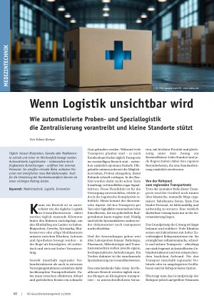 Vorschauseite 1: Wenn Logistik unsichtbar wird
