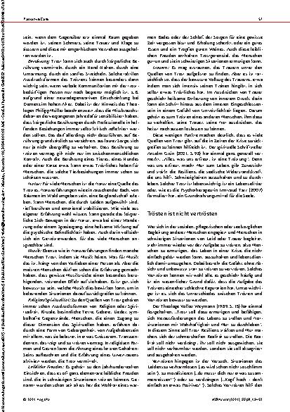 Vorschauseite 3: Zum Umgang mit der Trostbedürftigkeit des Menschen