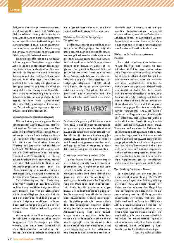 Vorschauseite 2: Das „Who is Who“ der Elektrotechnik