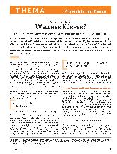 Vorschauseite 2: Welcher Körper? Der „behinderte“ Körper aus leibphilosophischer und körpersoziologischer Sicht.