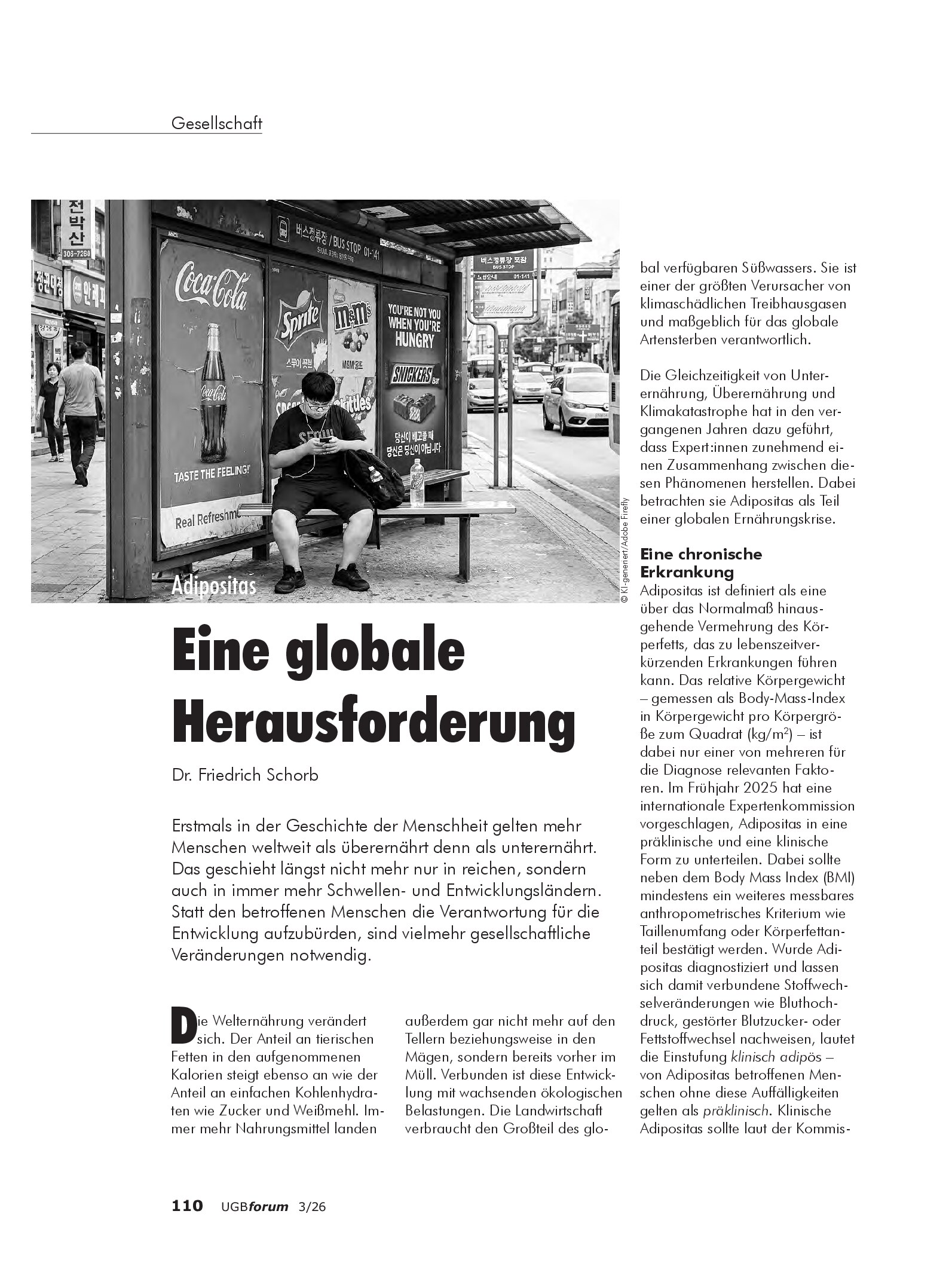 Vorschauseite 1: Eine globale Herausforderung