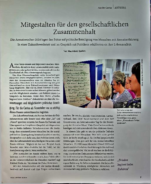 Vorschauseite 1: Mitgestalten für den gesellschaftlichen Zusammenhalt