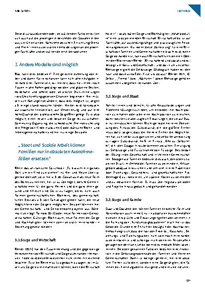Vorschauseite 3: Sorgearbeit neu verteilen – für eine notwendige gesellschaftliche Diskussion