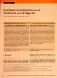 Vorschauseite 1: Qualitätssichernde Maßnahmen und Sterblichkeit nach Schlaganfall