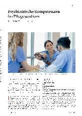 Vorschauseite 1: Psychiatrische Kompetenzen im Pflegestudium