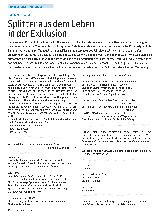 Vorschauseite 1: Splitter aus dem Leben in der Exklusion