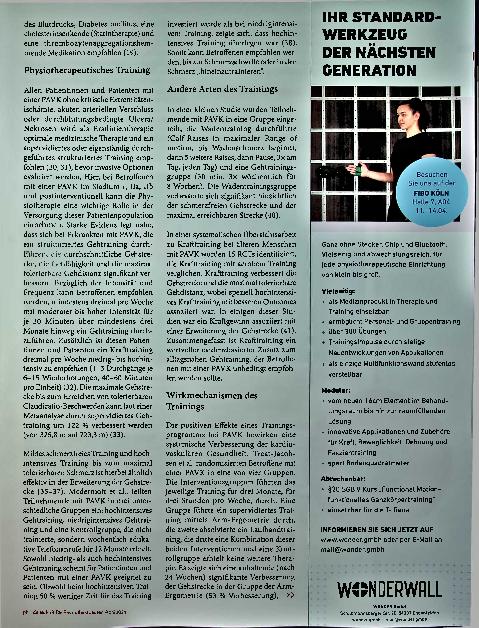Vorschauseite 4: Durchblutung und belastungsabhängige Beinschmerzen. Physiotherapeutische Versorgung von Betroffenen mit peripherer arterieller Verschlusskrankheit.