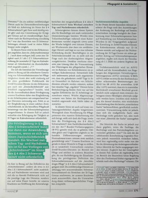 Vorschauseite 5: Pflege ist (noch immer) Schwerarbeit - eine erste Analyse der NovellederJB Schwerarbeitsverordnung