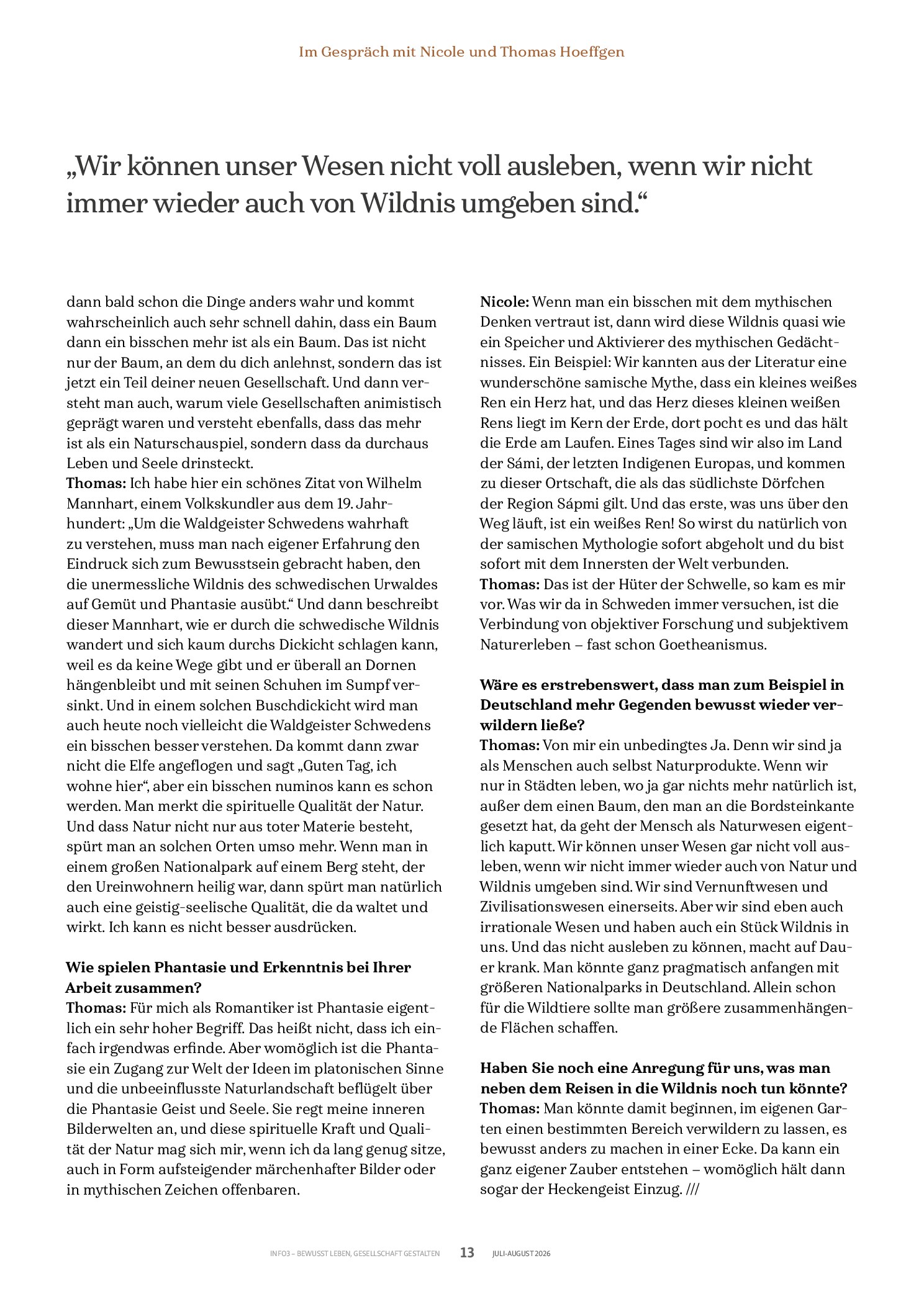 Vorschauseite 6: Wildnis – Spuren wilder Mythen lesen