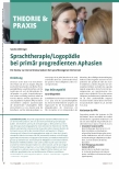 Vorschauseite 1: Sprachtherapie/Logopädie bei primär progressiven Aphasien