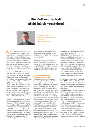 Vorschauseite 1: Die Rufbereitschaft nicht falsch verstehen!