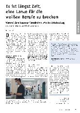 Vorschauseite 1: Es ist längst Zeit, eine Lanze für die weißen Berufe zu brechen. Warum? Zum besseren Verständnis, wie der Arbeitsalltag in einer Klinik wirklich aussieht.