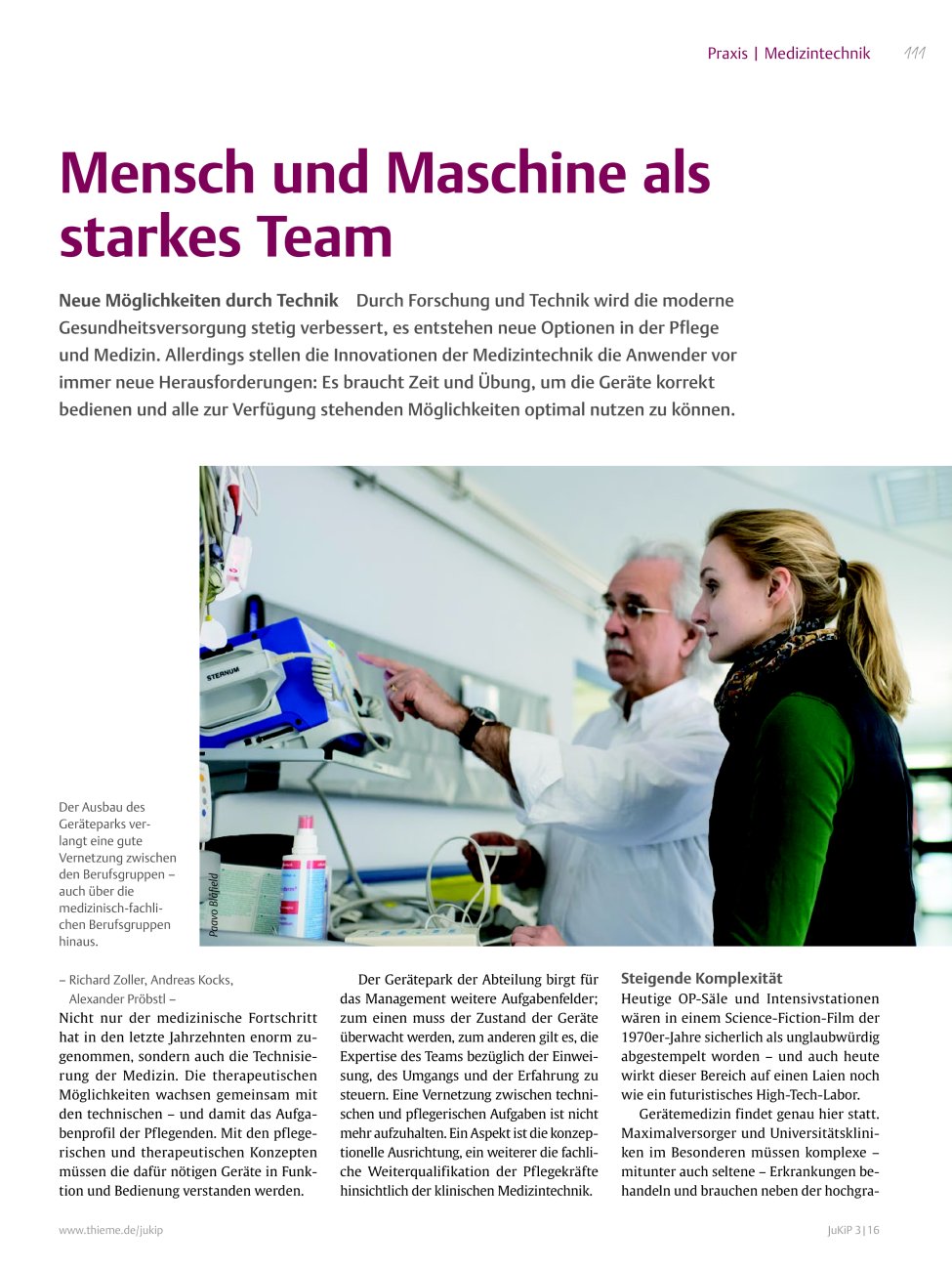 Vorschauseite 1: Mensch und Maschine als starkes Team