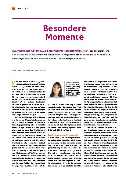 Vorschauseite 1: Besondere Momente