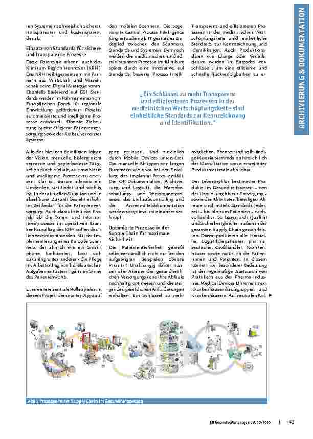 Vorschauseite 2: Krankenhäuser machen sich fit durch digitale und vernetzte Systeme.