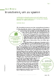 Vorschauseite 2: Klimaschutz: Auf dem Weg zum Zero-Hero investieren, um zu sparen.