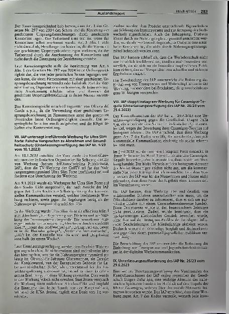 Vorschauseite 4: Rechtsprechungsübersicht Italien
