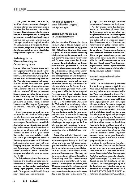 Vorschauseite 3: Wie viel Harmonie verträgt ein Gesundheitssystem? Impulse aus der allgemeinen Managementlehre für die Gesundheitssystemgestaltung.