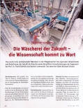 Vorschauseite 1: Die Wäscherei der Zukunft - die Wissenschaft kommt zu Wort