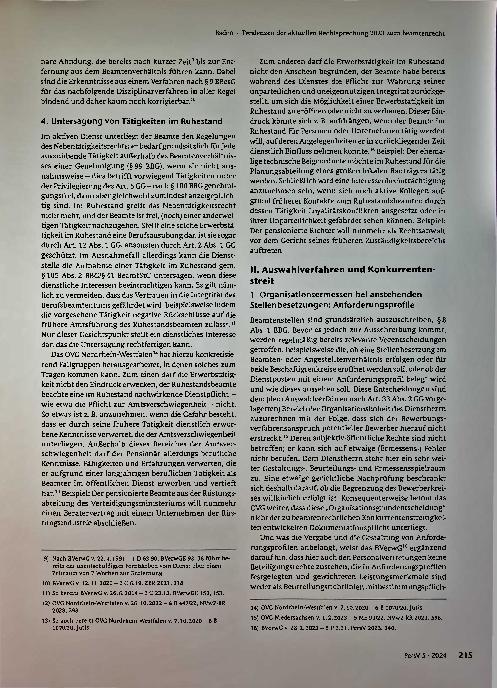 Vorschauseite 3: Tendenzen der aktuellen Rechtsprechung 2023 zum Beamtenrecht