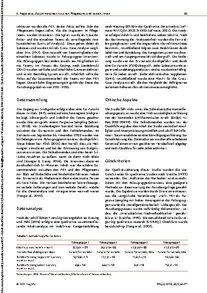Vorschauseite 3: Zusammenarbeit zwischen Pflegeteams und Pflegeexpert_innen in der ambulanten Pflege