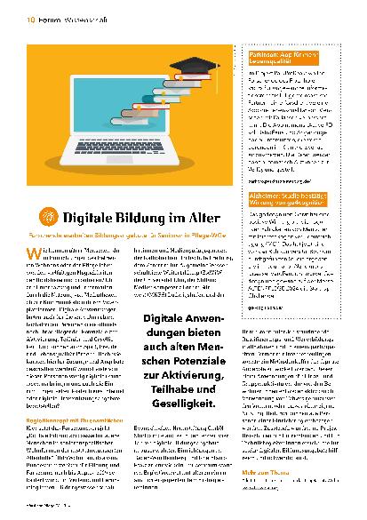 Vorschauseite 1: Digitale Bildung im Alter