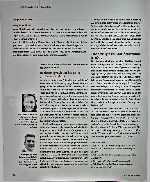Vorschauseite 4: Was können wir tun, um Suizide zu verhindern?
