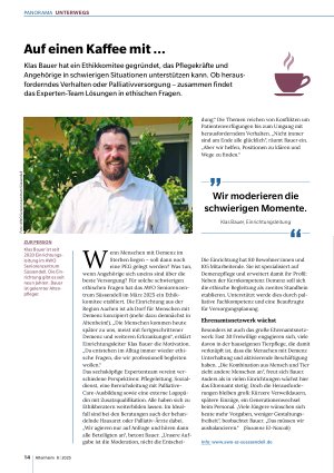 Vorschauseite 1: Auf einen Kaffee mit. .. Klas Bauer