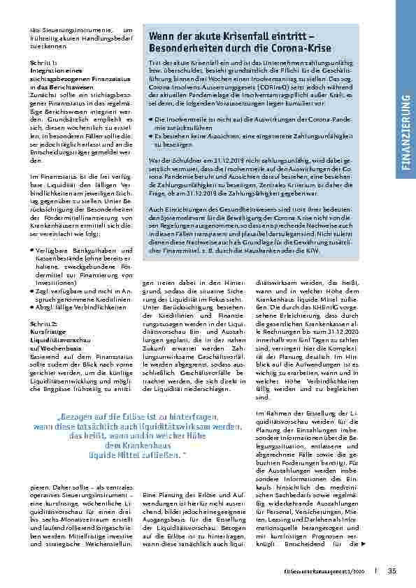 Vorschauseite 2: Liquidität vor Rentabilität: Maßnahmen zur Liquiditätssteuerung in der Krise