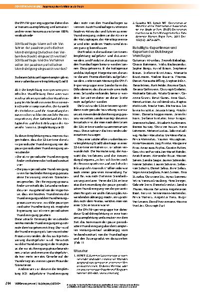 Vorschauseite 5: Für mehr Praxistauglichkeit: Expertengruppe optimiert Empfehlungen der S3-Leitlinie zur lokalen Wundtherapie