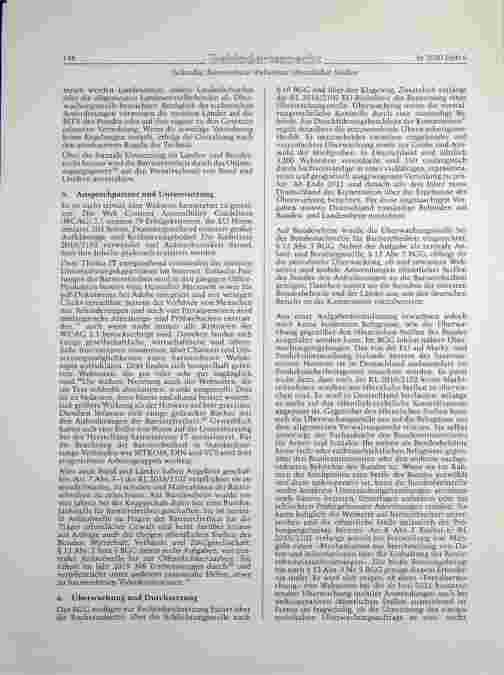 Vorschauseite 4: Barrierefreie Webseiten öffentlicher Stellen nach der EU-Richtlinie 2016/2102 und ihre Durchsetzung insbesondere mittels Verbandsklagen.