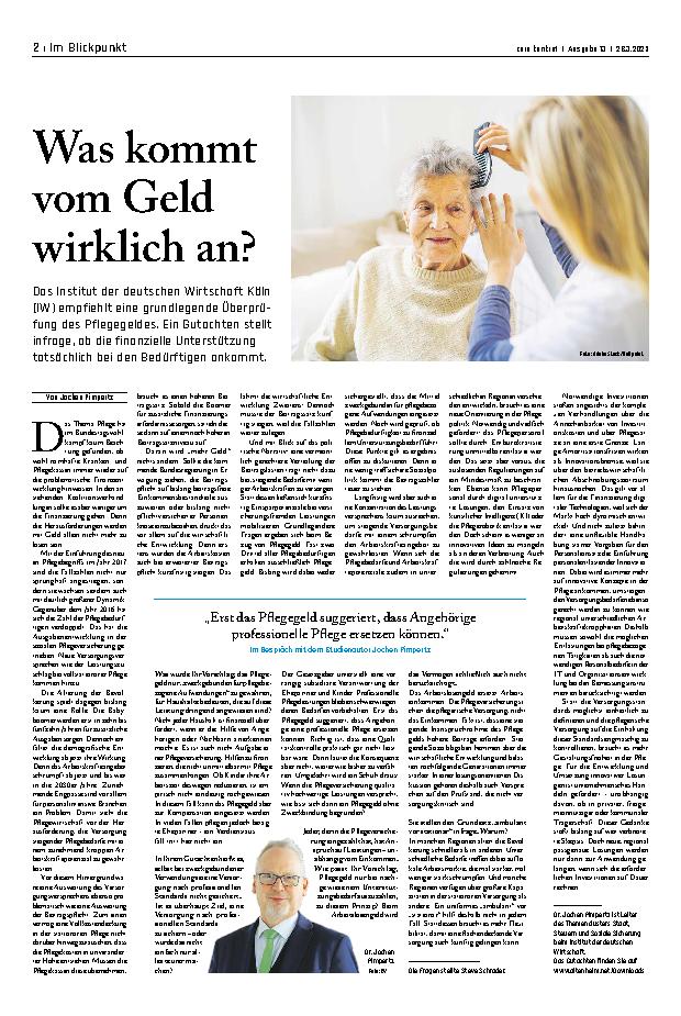 Vorschauseite 1: Was kommt vom Geld wirklich an?
