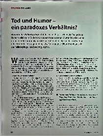Vorschauseite 1: Tod und Humor - ein paradoxes Verhältnis?