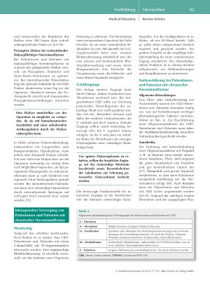 Vorschauseite 6: Anästhesie bei Patientinnen und Patienten mit chronischer Niereninsuffizienz