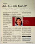 Vorschauseite 1: Gutes Sehen ist ein Grundrecht.