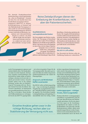 Vorschauseite 2: KHAG Sturz in den Kaninchenbau der Bürokratie