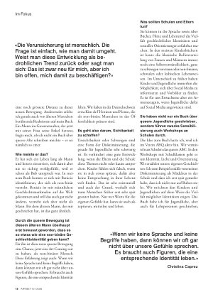Vorschauseite 3: «Unsichtbarkeit ist eine Form der Diskriminierung»