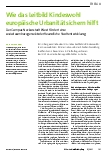 Vorschauseite 1: Wie das Leitbild Kindeswohl europäische Urbanität sichern hilft