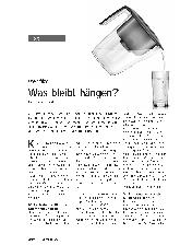 Vorschauseite 1: Wasserfilter: Was bleibt hängen?