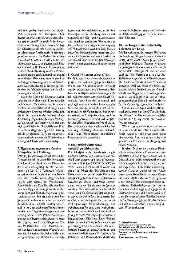 Vorschauseite 3: Risikomanagement reloaded: Fleiß, Vorsicht, Folgsamkeit