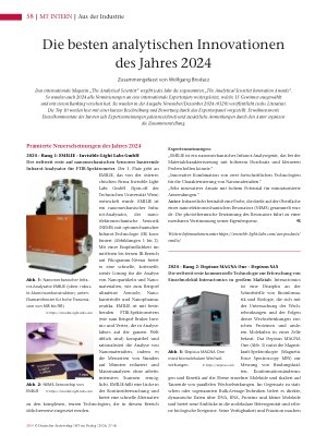 Vorschauseite 1: Die besten analytischen Innovationen des Jahres 2024
