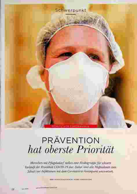 Vorschauseite 1: PRÄVENTION hat oberste Priorität.