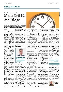 Vorschauseite 1: Mehr Zeit für die Pflege