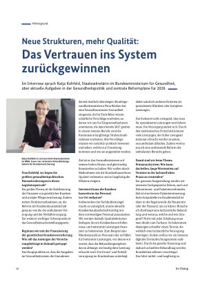 Vorschauseite 1: Neue Strukturen, mehr Qualität: Das Vertrauen ins System zurückgewinnen