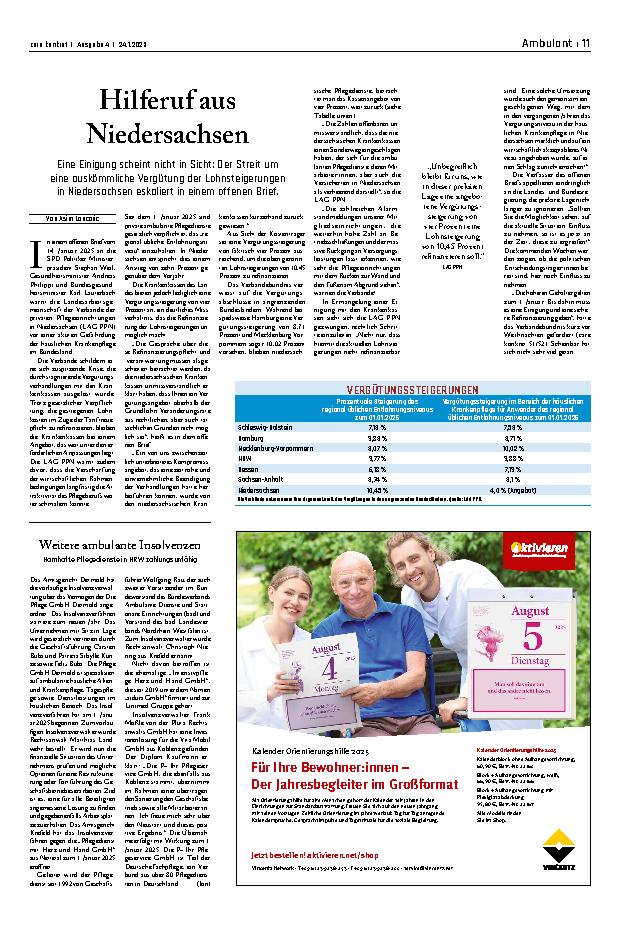 Vorschauseite 1: Hilferuf aus Niedersachsen